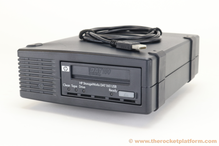 HP DAT 160 USB2.0 Tape Drive, Ext. (DAT 80/160Gb; incl. HP Data Protector Express SSE; 1 data ctr, 1 cln ctr; usb cabl; OBDR, carbon) HP DAT 160 USB2.0 Tape Drive, Ext. (DAT 80/160Gb; incl. HP Data Protector Express SSE; 1 data ctr, 1 cln ctr; usb cabl; OBDR, carbon)
