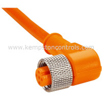 DOL-1205-W10M / CORDSET, M12, FEMALE, 5-PIN, RIGHT-ANGLE, PVC, ORANGE, 10M