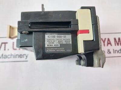 ALLEN BRADLEY 42185-800-01-R OVERLOAD RELAY 120-600VAC 7200VA MAKE 720VA BREAK ALLEN BRADLEY 42185-800-01-R OVERLOAD RELAY 120-600VAC 7200VA MAKE 720VA BREAK