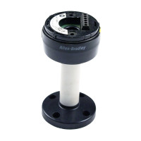 ALLEN BRADLEY 855E-BPM-10C CONTROL TOWER STACK LIGHT MOUNTING BASE, 10CM POLE MOUNT, BLACK HOUSING, CAP INCLUDED