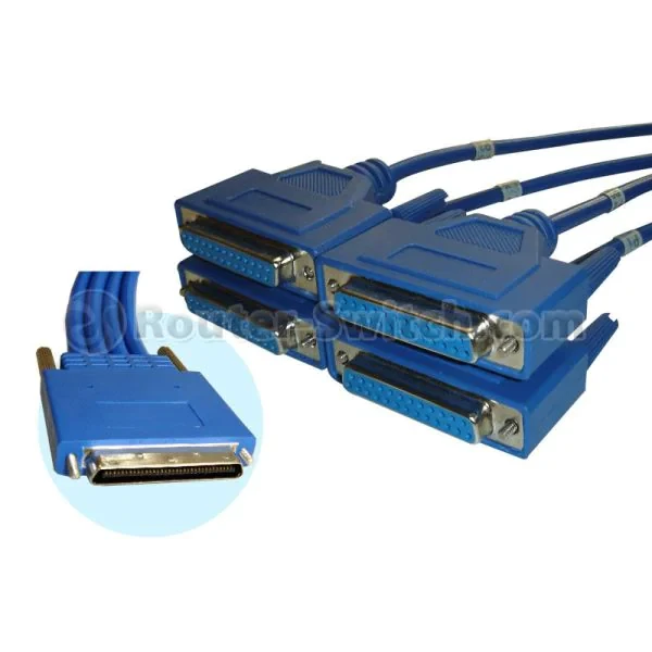 High Density 4-port EIA-232 Cable, Female, DCE