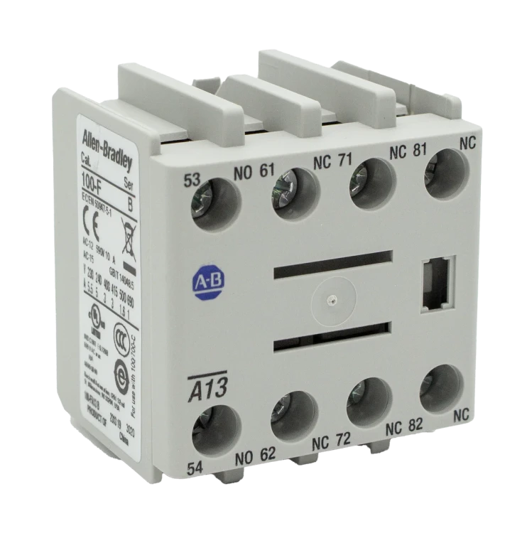 ALLEN BRADLEY 100S-FBB13 AUXILIARY CONTACT BLOCK GAURDMASTER 1NO/3NC