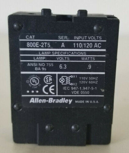 ALLEN BRADLEY 800E-2T5 TRANSFORMER MODULE 110/120VAC AC