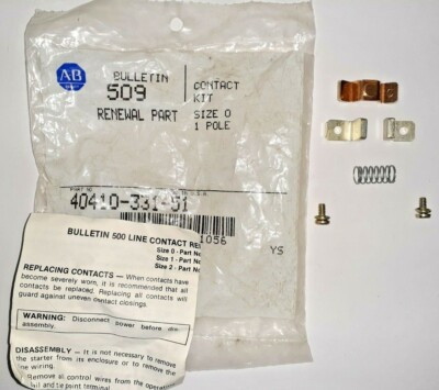 ALLEN BRADLEY 40410-331-51 KIT,SIZE 0 CONTACT FOR CONTACTOR OR STARTER