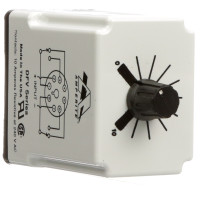 AMPERITE 120AF10-120DFV SOLID STATE FLASHER DPDT, 120FPM, 120VAC; CONTACT CONFIGURATION:DPDT; NOM INPUT VOLTAGE:120V AC; TIMING ADJUSTMENT:KNOB; RELAY MOUNTING:QUICK CONNECT