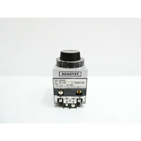 AGASTAT 7022NCT TIME DELAY RELAY ON DELAY 1.5-15 SECOND 48VDC