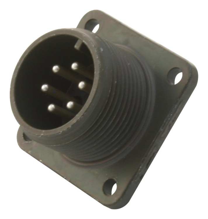AMPHENOL MS3102E14S-6P MS/STANDARD CYLINDRICAL MIL-C-5015 SERIES 3102E ENVIRONMENTAL RESISTING BOX MOUNT RECEPTACLES, STRAIGHT BODY STYLE, SOLDER TERMINATION, 14S SHELL SIZE AMPHENOL MS3102E14S-6P MS/STANDARD CYLINDRICAL MIL-C-5015 SERIES 3102E ENVIRONMENTAL RESISTING BOX MOUNT RECEPTACLES, STRAIGHT BODY STYLE, SOLDER TERMINATION, 14S SHELL SIZE