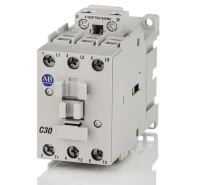 ALLEN BRADLEY 100-C30KD00 CONTACTOR, SCREW TERMINALS, 15KW/400V, COIL 2 TERMINALS, COIL TERMINALS AT LINE SIDE, CONTROL VOLTAGE 110V 50/60HZ, NO AUXILIARY CONTACT, SINGEL PACK