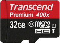 Transcend TS32GUSDU1, microSDHC 32GB class10 UHS-1 Premium (SD adapter)