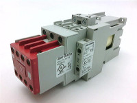 ALLEN BRADLEY 100S-C30DJ14C SAFETY CONTACTOR, SCREW TERMINALS, 15KW/400V, COIL 2 TERMINALS, COIL TERMINALS AT LINE SIDE, CONTROL VOLTAGE 24V DC WITH DIODE, 1 N.O. + 4 N.C. AUXILIARY CONTACT, SINGEL PACK