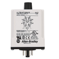 ALLEN BRADLEY 700-HT12AU120 700-HT GENERAL PURPOSE TUBE BASE TIMING RELAY, ON DELAY TIMER ,0.1 TO 10 SECONDS, DPDT ,120V AC/DC