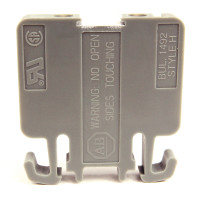ALLEN BRADLEY 1492-H1BL FINGER-SAFE SINGLE CIRCUIT HIGH DENSITY BLOCK, SCREW W/ PRESSURE PLATE, 30 - 12 AWG, BLACK,