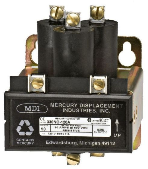 AMERICAN ELECTRONIC COMPONENTS BF2-7027 MERCURY DISP CONTACTOR DPST-NO, 120V 30A; COIL VOLTAGE VAC NOM:120V; CONTACT CURRENT MAX:30A; CONTACT VOLTAGE AC NOM:600V; CONTACT VOLTAGE DC MAX:240V AMERICAN ELECTRONIC COMPONENTS BF2-7027 MERCURY DISP CONTACTOR DPST-NO, 120V 30A; COIL VOLTAGE VAC NOM:120V; CONTACT CURRENT MAX:30A; CONTACT VOLTAGE AC NOM:600V; CONTACT VOLTAGE DC MAX:240V