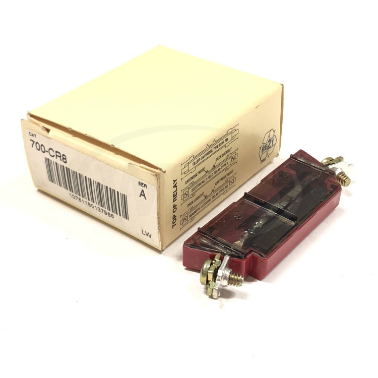 ALLEN BRADLEY 700-CR8 CONTACT CARTRIDGE RED 5AMP NC FOR CONTROL RELAY ALLEN BRADLEY 700-CR8 CONTACT CARTRIDGE RED 5AMP NC FOR CONTROL RELAY