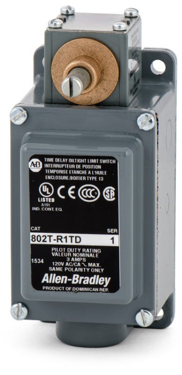 ALLEN BRADLEY 802T-R1TD SWITCH,LIMIT 120V AC MAX 3 AMP MAX ALLEN BRADLEY 802T-R1TD SWITCH,LIMIT 120V AC MAX 3 AMP MAX