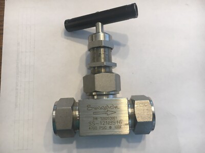 SWAGELOK SS-12NBS16 SS SEVERE-SERVICE UNION-BONNET NEEDLE VALVE, 2.4 CV, 1 IN. SWAGELOK TUBE FITTING, BALL STEM SWAGELOK SS-12NBS16 SS SEVERE-SERVICE UNION-BONNET NEEDLE VALVE, 2.4 CV, 1 IN. SWAGELOK TUBE FITTING, BALL STEM