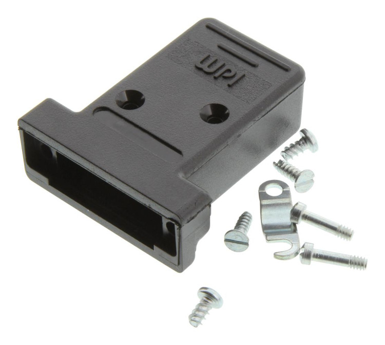 AMPHENOL 17-1588-6 CONNECTOR D-SUB 15PIN W/BACK SHELL BLACK