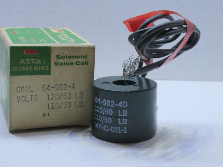 ASCO 64-982-4 SOLENOID COIL 110-115V 50-60HZ ASCO 64-982-4 SOLENOID COIL 110-115V 50-60HZ