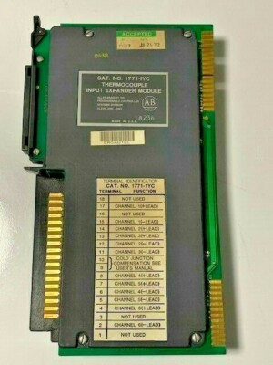 ALLEN BRADLEY 1771-IY THERMOCOUPLE INPUT EXPANDER ALLEN BRADLEY 1771-IY THERMOCOUPLE INPUT EXPANDER