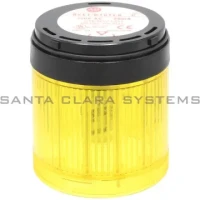 ALLEN BRADLEY 855T-B10TL8 CONTROL TOWER STACK LIGHT, BLACK HOUSING, 120V AC FULL VOLTAGE, YELLOW STEADY LED (SOCKET MOUNT)