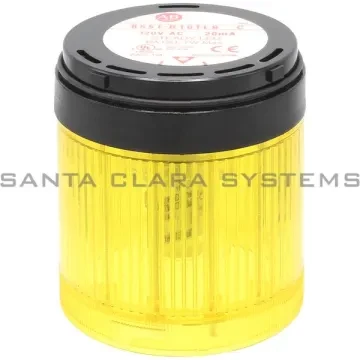 ALLEN BRADLEY 855T-B10TL8 CONTROL TOWER STACK LIGHT, BLACK HOUSING, 120V AC FULL VOLTAGE, YELLOW STEADY LED (SOCKET MOUNT) ALLEN BRADLEY 855T-B10TL8 CONTROL TOWER STACK LIGHT, BLACK HOUSING, 120V AC FULL VOLTAGE, YELLOW STEADY LED (SOCKET MOUNT)
