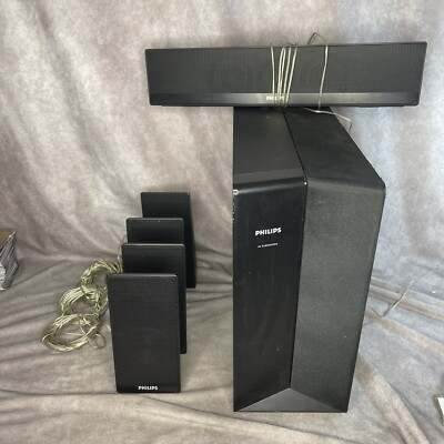 LG PHILLIPS  SURROUND SOUND SPEAKER SET BLACK