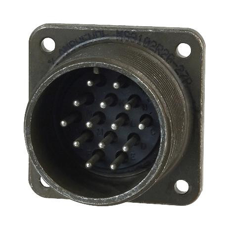 AMPHENOL MS3102E20-27P CIRCULAR CONN, RCPT, SIZE 20, 14POS, BOX; CONNECTOR TYPE:CIRCULAR MILITARY; SERIES:MIL-DTL-5015; CONNECTOR BODY MATERIAL:ALUMINIUM ALLOY; GENDER:RECEP