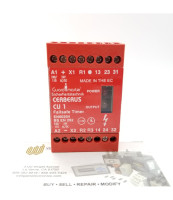 ALLEN BRADLEY 440R-T07114 MONITORINGSAFETY RELAYCU1 ELECTRONIC TIMING CONTROL UNIT 01S ECS TO 40MIN 24V AC DC INPUTS 1NCSAFETY OUTPUTS 2NO AUXILIARY OUTPUTS 1NC FIXED TERMINALS 45MM HOUSING
