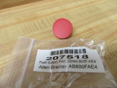 ALLEN BRADLEY 800F-AE4 800F ACCESSORY - REPLACEMENT COLOR CAP, EXTENDED PUSHBUTTON, RED ALLEN BRADLEY 800F-AE4 800F ACCESSORY - REPLACEMENT COLOR CAP, EXTENDED PUSHBUTTON, RED