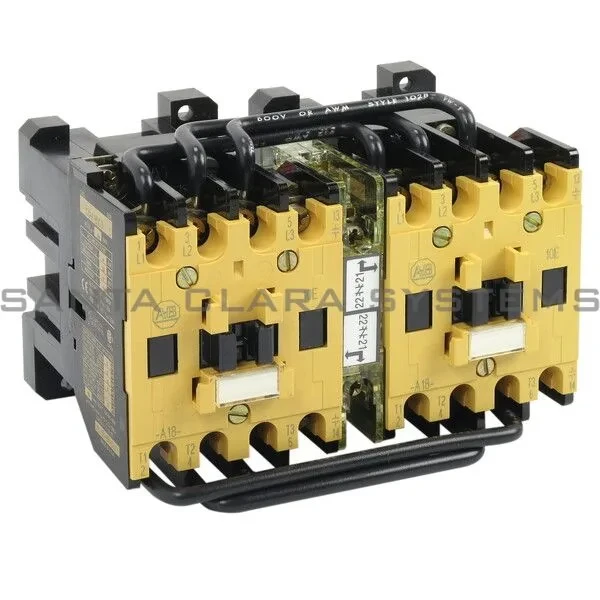 ALLEN BRADLEY 104-A18ND3 CONTACTOR REVERSING 18AMP 3POLE 110/120V 50/60HZ ALLEN BRADLEY 104-A18ND3 CONTACTOR REVERSING 18AMP 3POLE 110/120V 50/60HZ