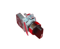 ALLEN BRADLEY 800T-J42A 30.5MM TYPE 4/13 3 POS. CYL. LOCK SEL. SWITCH, MAINT., LOCK CENTER, STD. KEY, D018 KEY