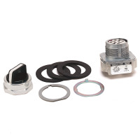 ALLEN BRADLEY 800TC-J91B 30.5MM TYPE 4/13 3 POS. SEL. SWITCH-NON-ILLUM., WHITE, STD. KNOB SPRING RTN FR/ BOTH, FINGER SAFE GUARDS