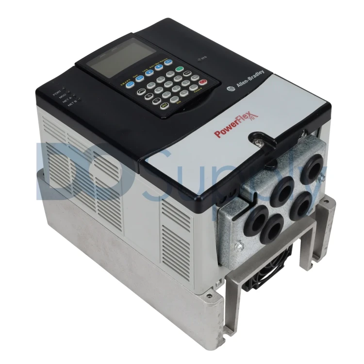 ALLEN BRADLEY 20AD8P0A3AYNNNC0 POWERFLEX70 AC DRIVE, 480 VAC, 3 PH, 8 AMPS, 5 HP NORMAL DUTY, 3 HP HEAVY DUTY,PANEL MOUNT - IP20 / NEMA TYPE 1, WITH CONFORMAL COATING, LCD DISPLAY,