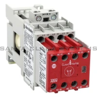ALLEN BRADLEY 100S-C16DJ14BC SAFETY CONTACTOR, COIL 24VDC WITH DIODE, 3 MAIN POLES, 1 STANDARD AND 4 BIFURCATED AUX. CONTACTS