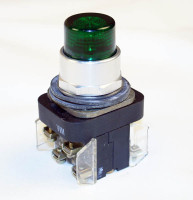 ALLEN BRADLEY 800A-F2GG24 MAINTAINED PUSH BUTTON, PC PIN TYPE TERMINATION, FLUSH HEAD, RECTANGULAR BEZEL, GREEN, INCANDESCENT, 24V AC/DC, NO FACTORY ASSEMBLY