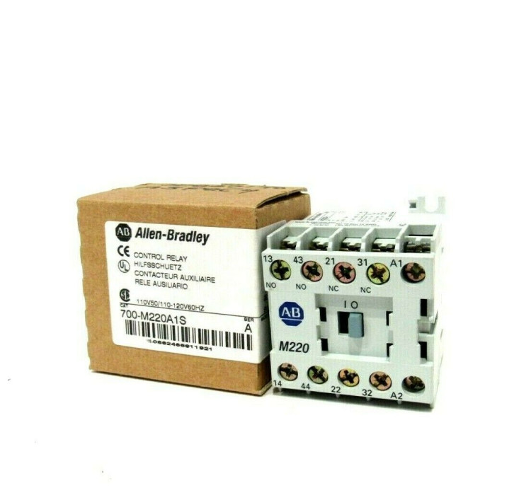 ALLEN BRADLEY 700-M220A1S 700-M MINIATURE CONTROL RELAY, 2 N.O. / 2 N.C., STANDARD CONTACTS, 100V 50HZ / 110-120V 60HZ ALLEN BRADLEY 700-M220A1S 700-M MINIATURE CONTROL RELAY, 2 N.O. / 2 N.C., STANDARD CONTACTS, 100V 50HZ / 110-120V 60HZ