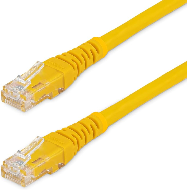CABLE ASSEMBLY CAT5 6FEET YELLOW