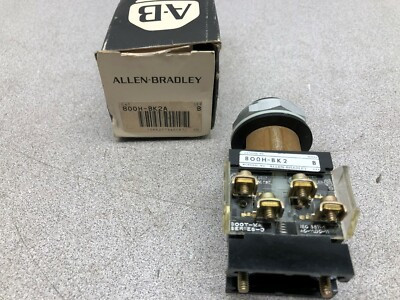 ALLEN BRADLEY 800H-BK2A SWITCH,PUSHBUTTON 600V AC MAX 10 AMP MAX