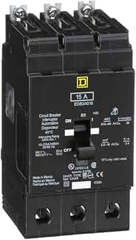 GROUPE SCHNEIDER EHB34015 PRICE/EA (MIN PURCH = 3) MINIATURE CIRCUIT BREAKER 480Y/277V 15A GROUPE SCHNEIDER EHB34015 PRICE/EA (MIN PURCH = 3) MINIATURE CIRCUIT BREAKER 480Y/277V 15A