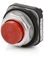 ALLEN BRADLEY 800T-B6M PUSHBUTTON RED MOMT EXTENDED HEAD 1NO/1NC CONTACT