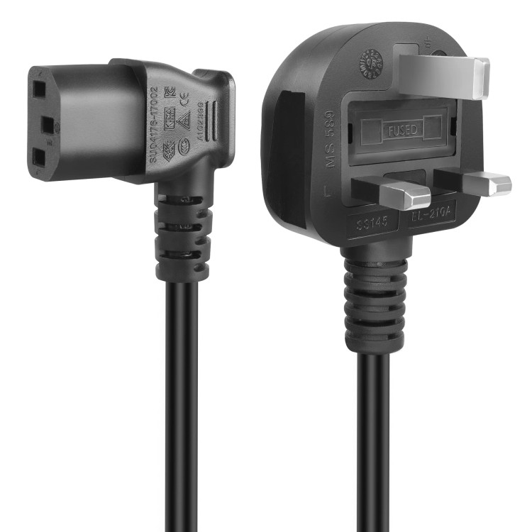 10A AC Pwr Cord, left-angle (United Kingdom) (bundle option) 10A AC Pwr Cord, left-angle (United Kingdom) (bundle option)