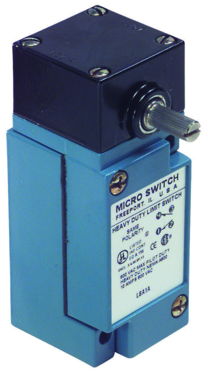 MICROSWITCH LSA6B  LIMIT SWITCH; ACTUATOR STYLE:SIDE ROTARY; OPERATING FORCE MAX:0.45N; SWITCH OPERATION:(ON); CONTACT VOLTAGE AC MAX:600V; CONTACT VOLTAGE DC MAX:250V;