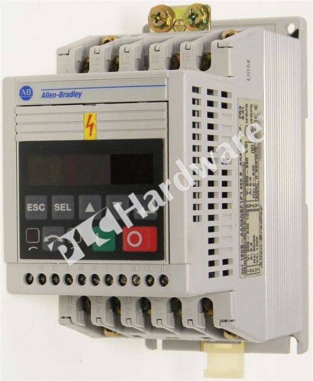 ALLEN BRADLEY 160-AA03NSF1P1 SPEED CONTROLLER 3/4HP, 200-240V AC 3 PHASE INPUT, OPEN STYLE, ANALOG SIGNAL FOLLOWER, PROGRAM KEYPAD ALLEN BRADLEY 160-AA03NSF1P1 SPEED CONTROLLER 3/4HP, 200-240V AC 3 PHASE INPUT, OPEN STYLE, ANALOG SIGNAL FOLLOWER, PROGRAM KEYPAD