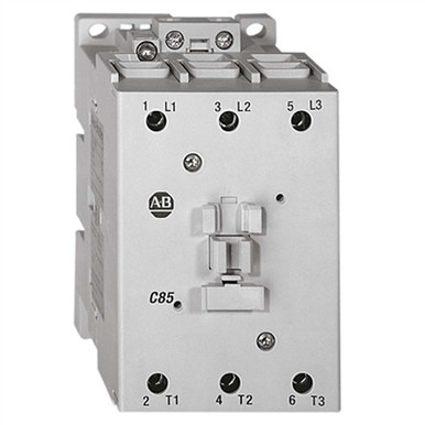 ALLEN BRADLEY 100-C60DD00 CONTACTOR, SCREW TERMINALS, 32KW/400V, COIL 2 TERMINALS, COIL TERMINALS AT LINE SIDE, CONTROL VOLTAGE 110V DC WITH DIODE, NO AUXILIARY CONTACT, SINGEL PACK