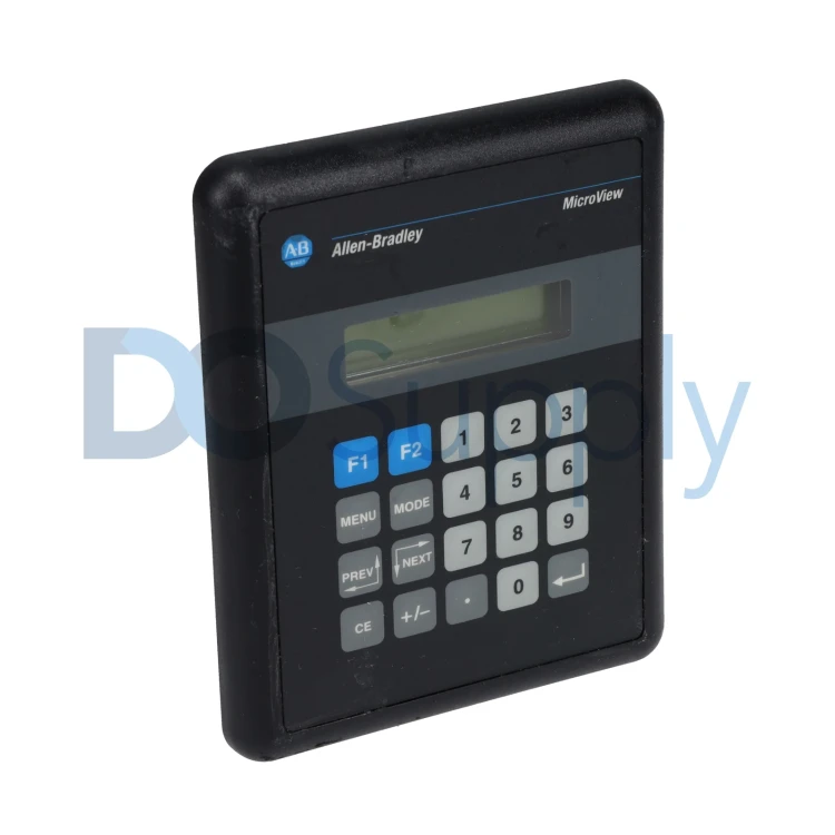 ALLEN BRADLEY 2707-MVH232 MICROVIEW HAND-HELD OPERATOR INTERFACE WITH RS-232 DF1 COMMUNICATION, 2-LINE X 16 CHARACTER LCD DISPLAY, 2-FUNCTION KEYS AND NUMERIC KEYPAD ALLEN BRADLEY 2707-MVH232 MICROVIEW HAND-HELD OPERATOR INTERFACE WITH RS-232 DF1 COMMUNICATION, 2-LINE X 16 CHARACTER LCD DISPLAY, 2-FUNCTION KEYS AND NUMERIC KEYPAD