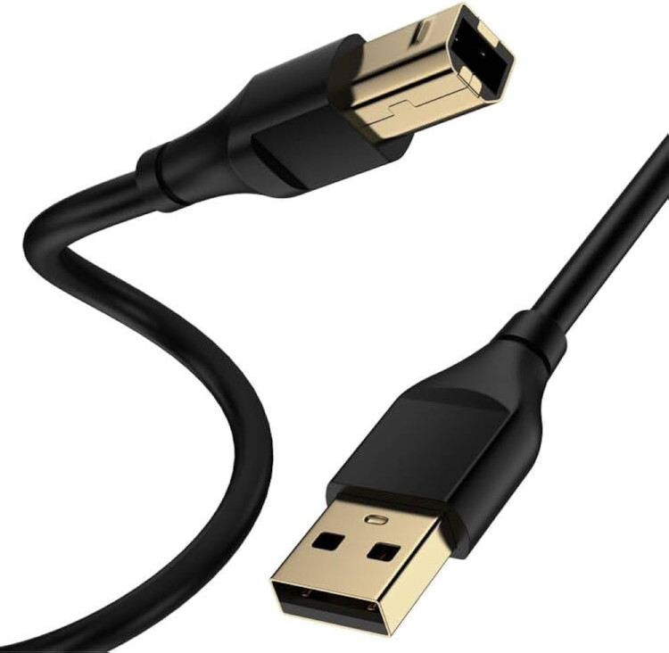 USB 2.0 A TO B CAMERA PRINTER CORD CABLE 6FT
