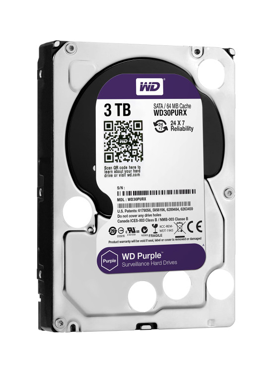 HDD 3Tb WD SATA-3 5400 rpm 64Mb 3,5" WD30PURX HDD 3Tb WD SATA-3 5400 rpm 64Mb 3,5" WD30PURX