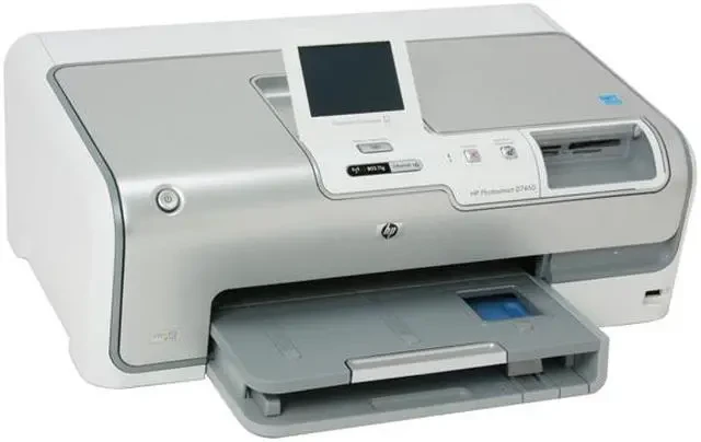 HP Photosmart D7460 WiFi Network Printer - 3.5" LCD Display; Thermal Inkjet; Wireless; USB HP Photosmart D7460 WiFi Network Printer - 3.5" LCD Display; Thermal Inkjet; Wireless; USB
