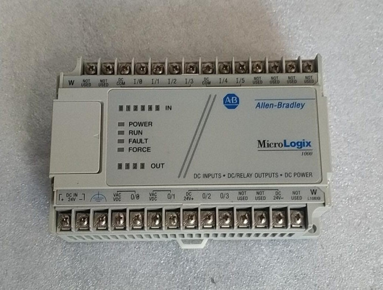 ALLEN BRADLEY 1761-L10BXB MICROLOGIX 1000, 24V DC POWER, (6) 24V DC DIGITAL INPUTS, (2) MOSFET SOURCING OUTPUTS, (2) RELAY OUTPUTS ALLEN BRADLEY 1761-L10BXB MICROLOGIX 1000, 24V DC POWER, (6) 24V DC DIGITAL INPUTS, (2) MOSFET SOURCING OUTPUTS, (2) RELAY OUTPUTS