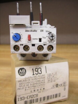 ALLEN BRADLEY 193-EA2CB SOLID STATE OVERLOAD RELAY,MANUAL RESET,0.32-1.0A ALLEN BRADLEY 193-EA2CB SOLID STATE OVERLOAD RELAY,MANUAL RESET,0.32-1.0A